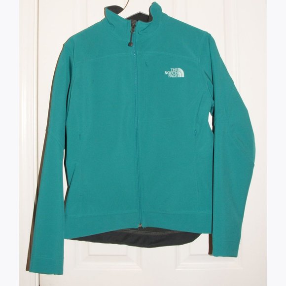 NORTH FACE  Green Zip-Up Soft Shell Jacket sz M - Picture 1 of 7